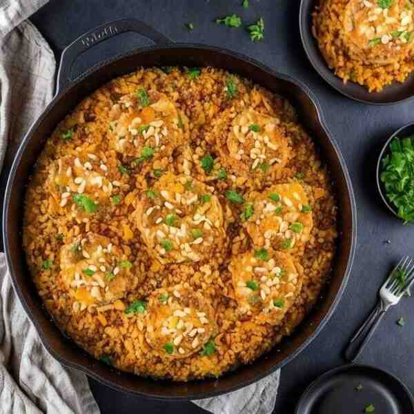 Запеканка с мясным фаршем